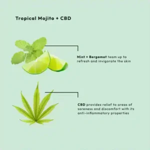 BCL SPA DEAD SEA SALT SOAK TROPICAL MOJITO + CBD 1814GR - Afbeelding 4