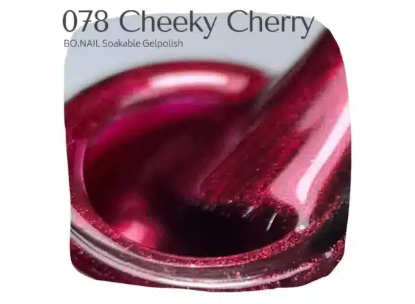 BO.NAIL Soakable Gelpolish #078 Cheeky Cherry (7ml) - Afbeelding 3