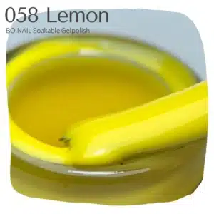 BO.NAIL Soakable Gelpolish #058 Lemon (7ml) - Afbeelding 3