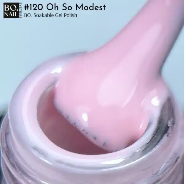 BO.NAIL Soakable Gelpolish #120 Oh So Modest (7ml) - Afbeelding 2